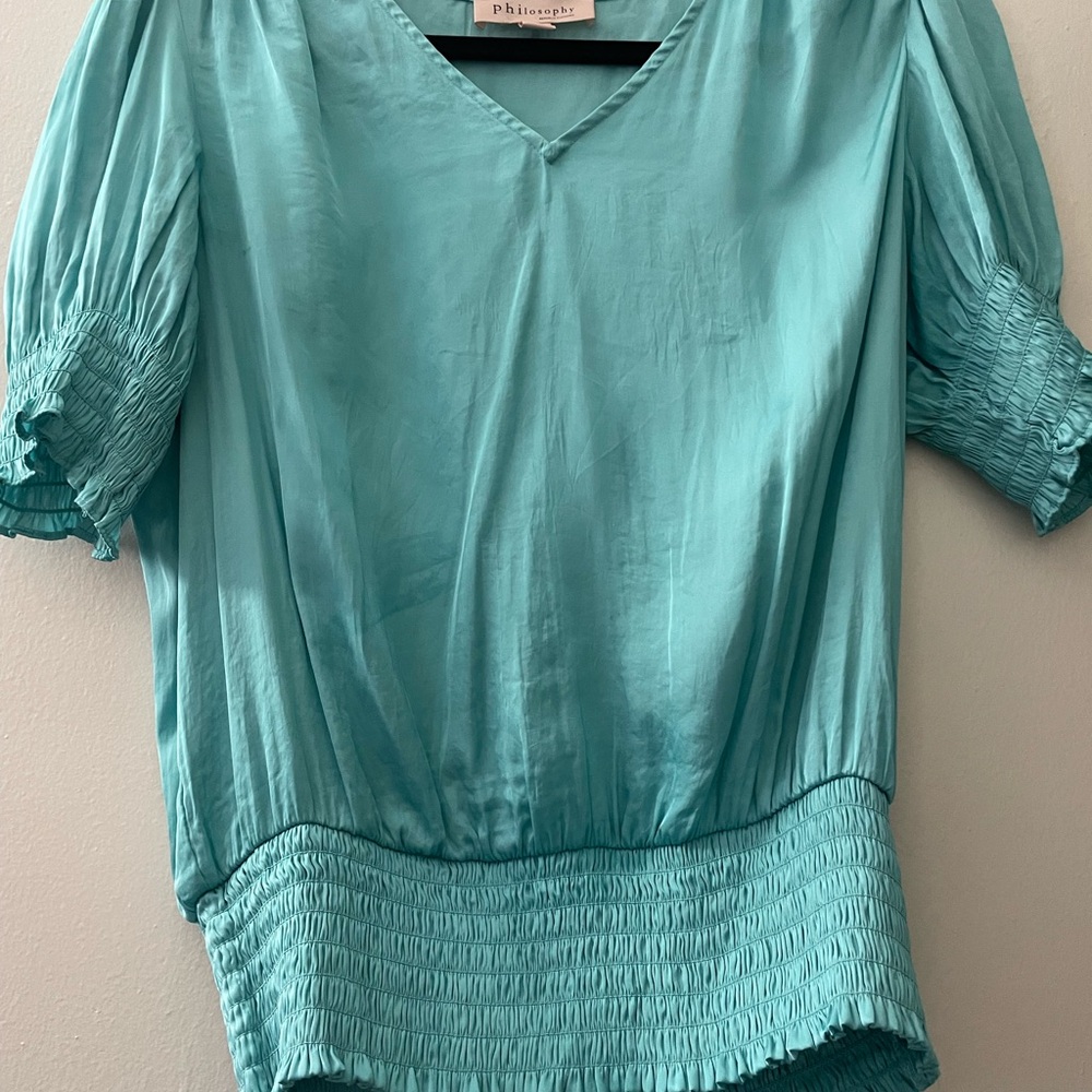 Philosophy Women's Teal Blouse
